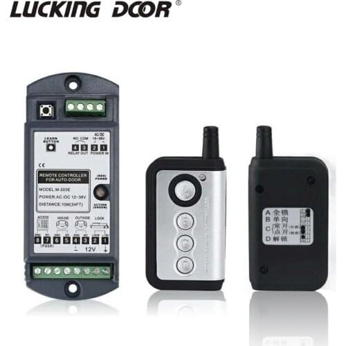 Electric Automatic glass door remote controll 433 switch with wireless transmitter