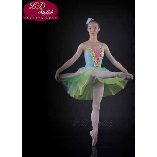 Adult Ballet Tutu Veil Skirt Tutu Walnut Stage Tassel Professional Installed Clip LDStylish Model LD0007I