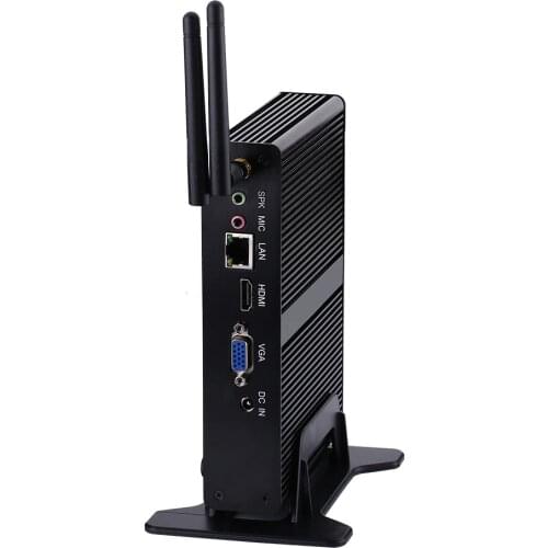 Fanless Mini PC,Intel Quad Core J1900,Windows 10/Ubuntu,[HUNSN BM11L],(WiFi/VGA/1HD/4USB2.0/1USB3.0/1LAN)