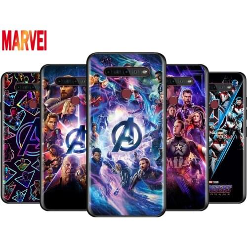 Marvel Avengers Logo For LG K92 K42 K22 K71 K61 K51S K41S K30 K20 2019 Q60 V60 V50 S V40 V30 G8S G8 X ThinQ Soft Phone Case