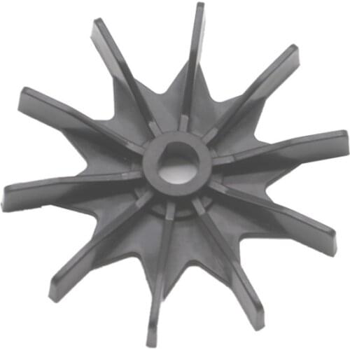 80mm micro motor fan blade Air Compressor Motor Fan Blade Black Motor cooling plastic motor fan blade