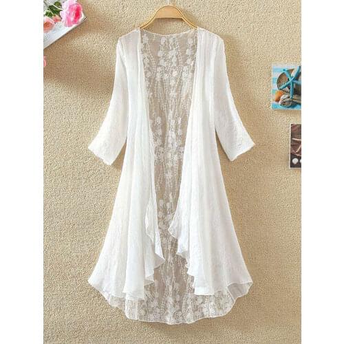 MCCKLE Openwork Blouses