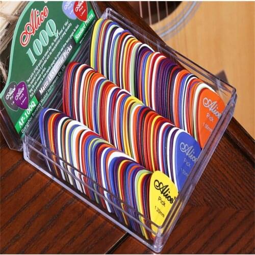 100 Pcs/box Frosted Abs Guitar Pick Various Thicknesses Plectrum Mediator Guitar Accessories