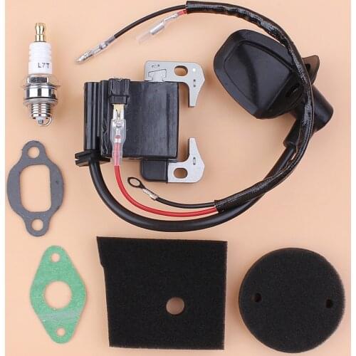 Ignition Coil Module Magneto Air Filter Gasket Kit For ROBIN NB411 EC04 BG411 CG411 NB 411 Brush Cutter Trimmer Engine Motors