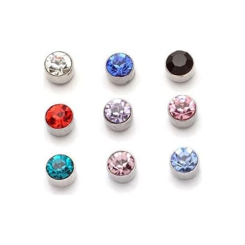 New fashion Zircon rhinestone magnet without pierced earrings For Women girl Accessories jewelry wholesale
