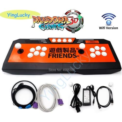 Pandora Box 3D 4018 in 1 Wifi Version Zero Delay game Joystick Game Console host connected directly to TV Projector PC emulator