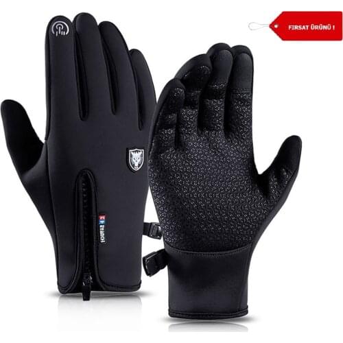 Touchscreen Full Finger Cycling Gloves Anti-Silp Waterproof Motorcycle Skiing Gloves for Outdoor Sport Men Winter Bike Gloves