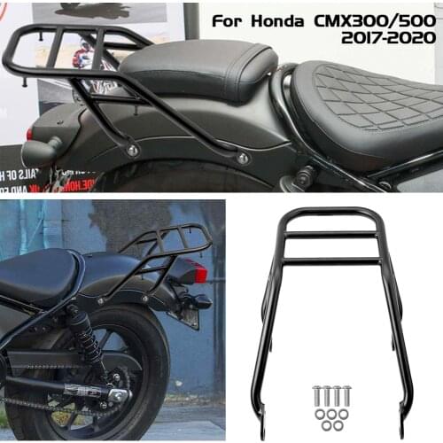 Motorcyle Rear Carrier Fender Luggage Rack Passenger Grab Handle For Honda Rebel CMX 300 500 CMX300 CMX500 2017-2021 2018 2019