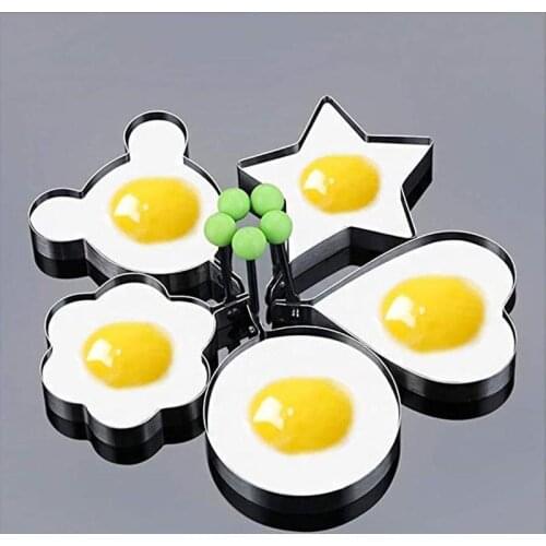 Creative Stainless Steel Omelet Maker Fried Egg Decoration Frying Egg Pancake Cooking Tools DIY Breakfast Egg Pancake Mold