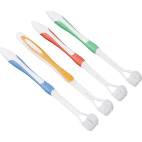 1PC Creative Adults Toothbrush Three Sided Safety Soft Brush Women Men Oral Hygiene Care Teeth Brushes Eco Friendly Products