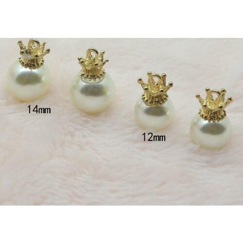 New 10pc 14*22mm Pendant Pearl Buttons Zipper head Invitation Card decoration DIY Accessories hair flower center scrapbooking