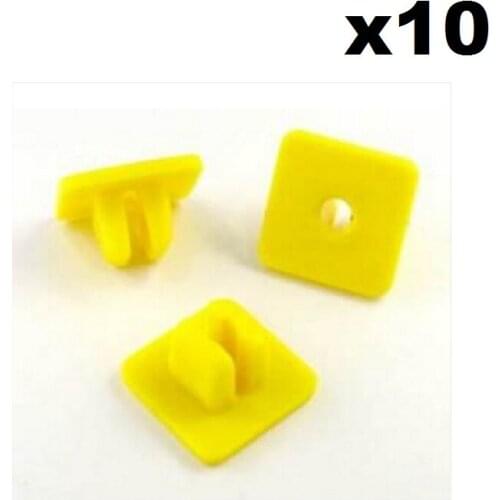 10x Wheel Arch Lining Screw Grommet for Honda, 5mm, Yellow, Equiv to 90676SA7003