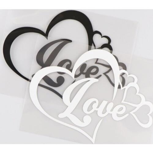 16.1X11.9CM Love Heart Decoration Car Sticker Vinyl Decal Modern Cartoon