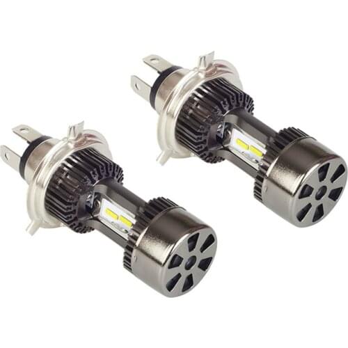 2 Pcs Plug&play 60w 8000lm Super Bright H4 LED Car Headlight Bulb Hi/Lo Arc Dual Beam Standard Auto Headlamp Car Accessories