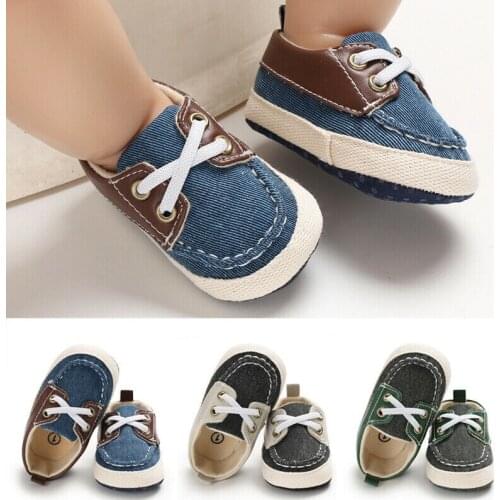 2019 Brand Newborn Toddler Baby Boy Girl Soft Sole Casual Shoes Canvas Cross-tied Sneaker Sport Spring Autumn Baby Shoes 0-18M