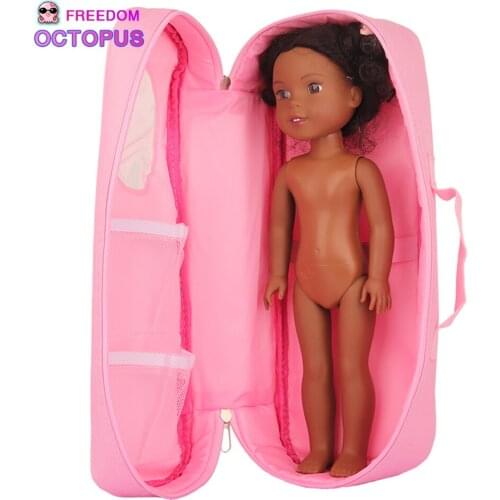 2021 New Fashion 14 Inches Doll Bag 38*15*11cm Bag For 31*37cm Doll Fit DIY Russia Doll For Girls Best Gift