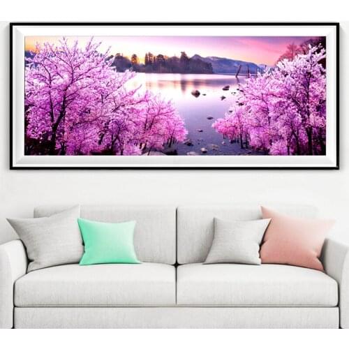 5d diamond painting full drill round rhinestones Cherry tree diy diamond mosaic cross stitch kits diamond embroidery flowers