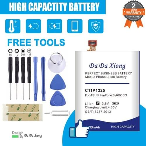 4100mAh C11P1325 Battery for ASUS ZenFone 6 ZenFone6 A600CG T00G A601CG Mobile phone replacement battery