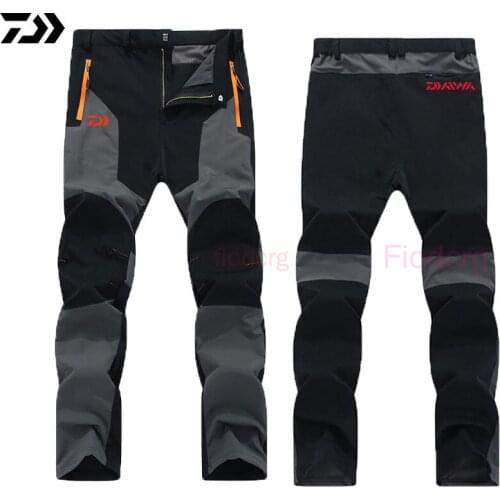 Daiwa Fishing Man Summer Quick Dry Pants Outdoor Sports Hiking Thin Trekking Travel Camping Climbing Fishing Breathable Trousers