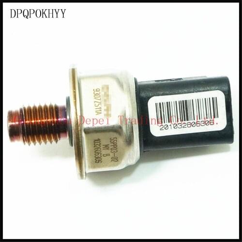 DPQPOKHYY FUEL RAIL HIGH PRESSURE SENSOR For FORD MONDEO MK3 2.0 / 2.2 TDCI 55PP03-02/9307Z511A