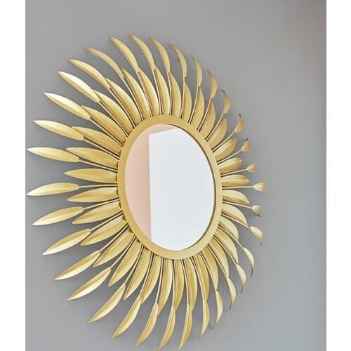 Decorative Mirror Model Home Wall Hanging Mirror Model Soft Sofa Background Entrance Mirror Wall Sunglasses
