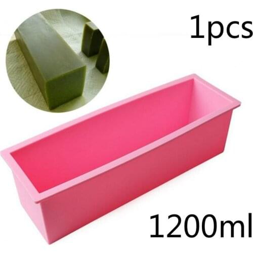 Flexible Rectangular Soap Silicone Mold Making for Homemade Soap Crafts