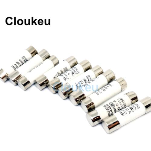 Fast blow Ceramic Fuse 10x38mm 500V 0.5A 1A 2A 3A 4A 5A 6A 8A 10A 16A 20A 25A 32A 40A RO15 RT18 RT14