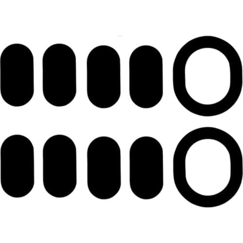 2Sets 0.6mm Mouse Feet Mouse Skates for Logitech G102 Laser Mouse