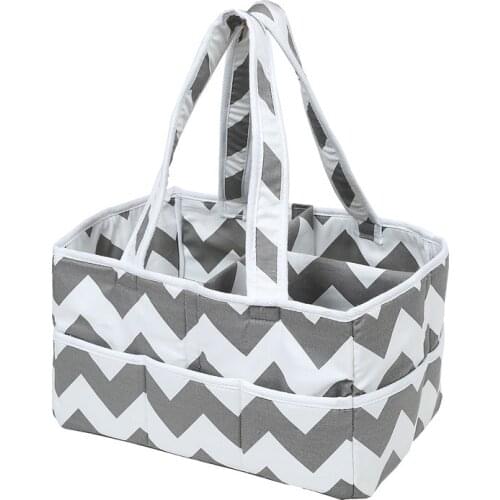 Basket type diaper storage basket diaper bag baby diaper bag cotton washable