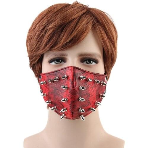 New Steampunk Rivet Mask Vintage Gothic Biker Retro Cosplay Punk Maskque for Dance Performance Props