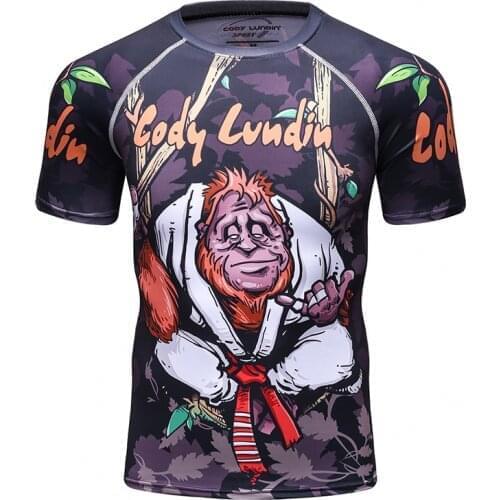 Men Fashion Short Sleeve Casual Round-Neck Tshirt Digital Sublimation Printed Sport Wears