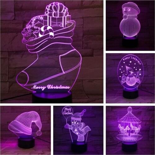 Children‘s Night Light 3d Lamp Led Lights for Decoration Bedroom Night Lamp for Baby Sleeping Kids Gift for Christmas Birthday