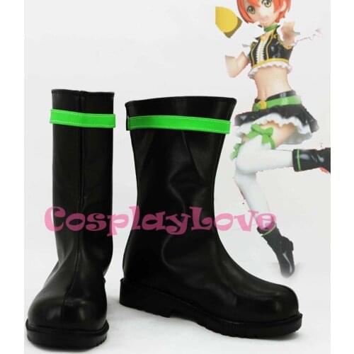 Newest Custom Made Japanese Anime Lovelive! EGA No brand girls Hoshizora Rin Cosplay Shoes Boots For Halloween