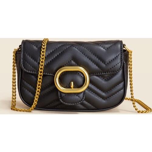 2021 New Shoulder Bag Exquisite Women Small Square Bag High Quality Leather Fashion Chain Crossbody Bag For Women