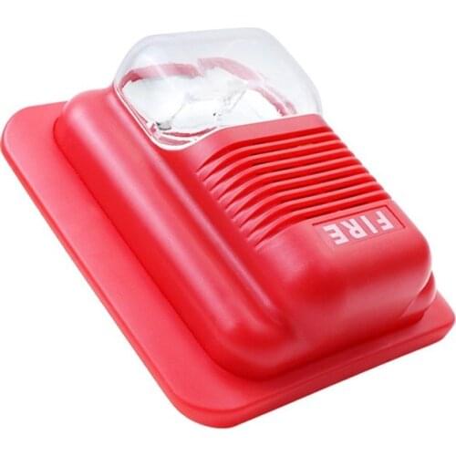 NEW Fire Alarm Horn 119 Fire Alarm LED Flashing Light Siren 12V 24V Fire Sound and Light Alarm
