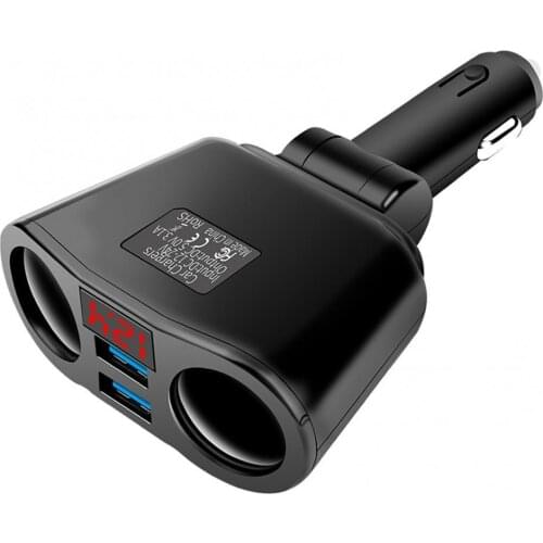 New Style Multifunction 3.1A Digital Display Cigarettes Lighter Car Charger 2 USB Port QC 3.0 Fast Charge Car Accessories Goods