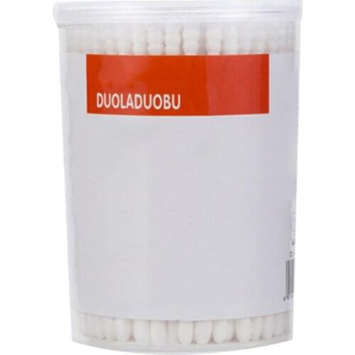 Disposable Baby Cleaning Swabs Two Head Wood Stick Cotton Pad Ear Clean Tools