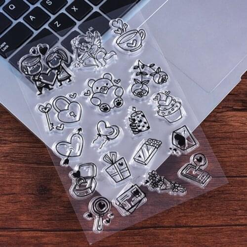 Love Story Clear Stamps Scrapbooking Rubber Stamp Handmade DIY Decoration Craft Supplies Stamps for Card Making Silicone Stamp