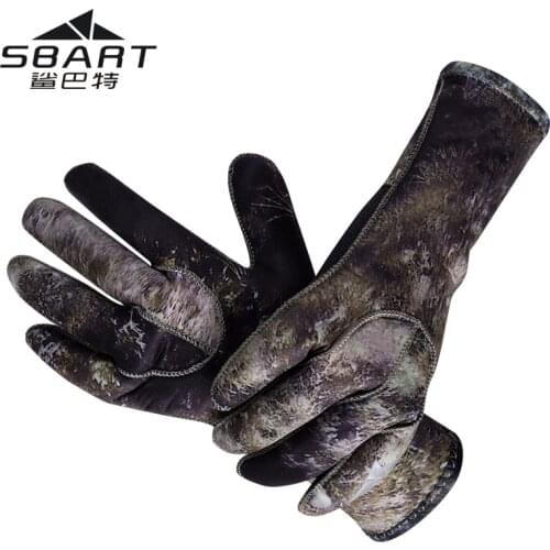 SBART 3MM Neoprene Snorkeling Gloves Mens Anti Scratch Jellyfish Winter Warm Gloves for Skiing Diving Spearfishing Equipment