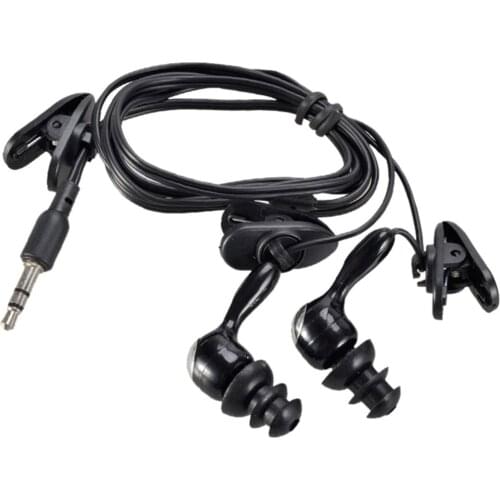 2Pack 3.5mm Jack Waterproof IPX8 Swimming Stereo Earphones & Clip Swim Water Sports & Diving for Android & IOS Phones MP3 Player