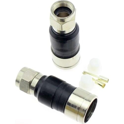 All copper f head extrusion head 75-9 cable TV trunk distributor connector