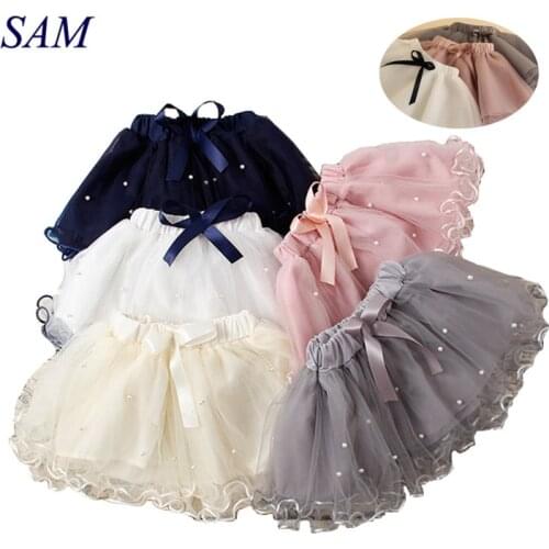 2020 Spring and Summer Girls Skirts New Childrens Lace Ball Gown Skirt Irregular Stacking Mesh Skirt for Kids