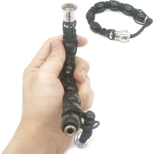 1pcs Smoke Pipe Bracelet Shape Jamaica Tobacco Smoking Herb Pipes 3 Style Cigarette Accessories For Man Women Grinder tubo