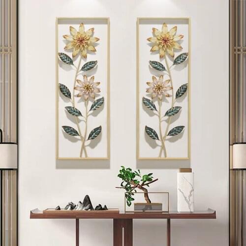 3D Fashion flower Home decore Room decoration accessories Nordic creative art metal Aesthetic Room decor home decoration wall