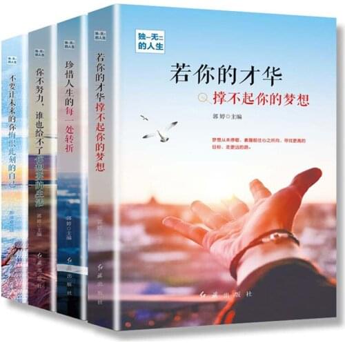 4 Books Chinese Book Inspirational Adult Books Unique Life Novel Books Can learn Chinese writing