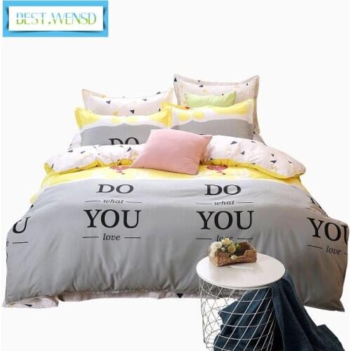 4 Pcs Bedding Set 100% Cotton Sheet Duvet Cover Pillowcases Pastoral King Size Bedding Set Housse De Couette Dekbedovertrek 96R