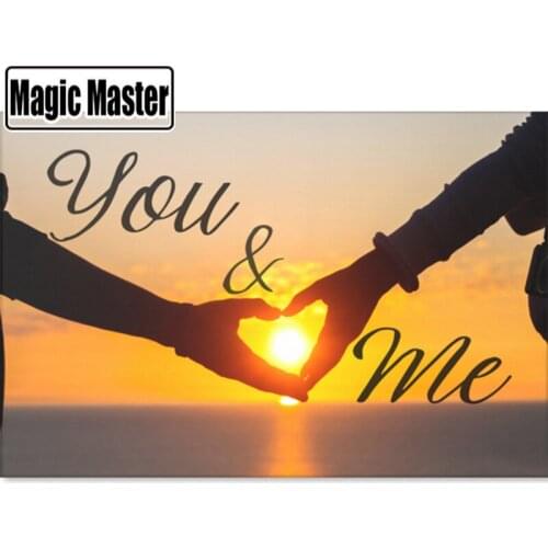 100% Full Square/Round Drill 5D DIY Diamond Painting "Heart text sunset" Diamond Embroidery Cross Stitch 3D Decor