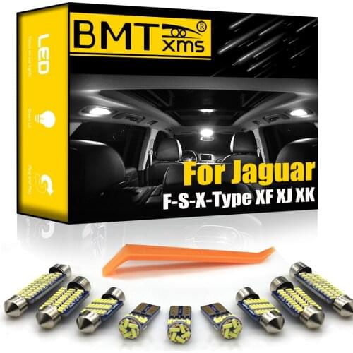 BMTxms For Jaguar F-Type S-Type X-Type XF XFR XJ XJ12 XJ6 XJ8 XK8 XKR Coupe Sedan Cabrio Vehicle LED Interior Light Kit Canbus