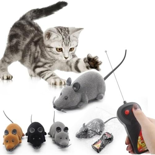 Cats Toy Wireless Remote Control RC Electronic Mouse Mouse Toy Cat Puppy Funny Children Toy Novelty Animal Toy Gift