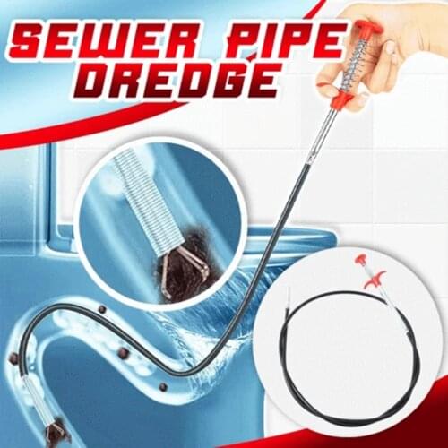Sewer Pipe Dredging Extractor Flexible Grabber Claw Reacher Tool Drain Clog Remover Cleaning Tool For Sewer Sink Toilet 하수구 집게